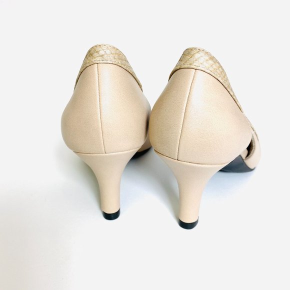 Life Stride Kimberly Taupe Heel Pump Comfort Support Flex Soft System NEW IN BOX - Picture 4 of 10